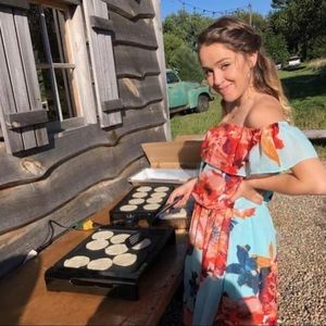 Floral Bisou Bisou Off shoulder Dress